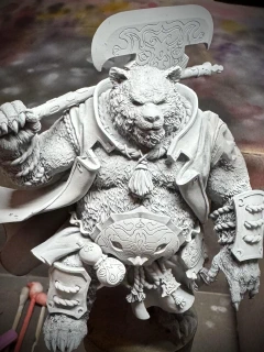 A freshly primed mini. So much promise. So little likelihood of finishing.
