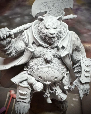 A freshly primed mini. So much promise. So little likelihood of finishing.