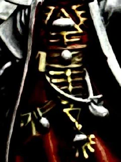 A crop of the little man’s funky ‘metal’ t-shirt with the sliders adjusted per the toot. The artificial increase in contrast shifts the effect closer to what an actual reflective surface might look like.
