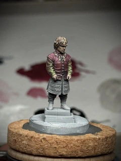 An unusual, some might say bold, choice has been made to focus painted light like a green laser on the lower part of his arms.
