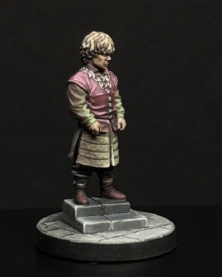 It’s the same little Tyrion model at the same level of finish as the previous shot in the thread, but now against a stark black ‘please take me seriously’ background.
