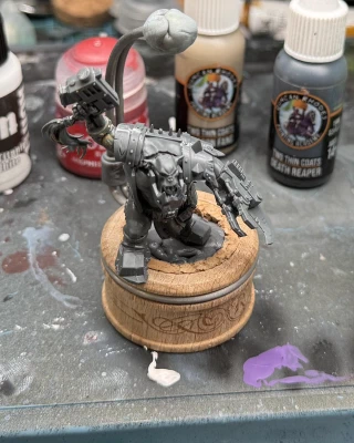 Tool assembly: plastic putty, plastic cement, lil plastic guy. Also: paints 👉