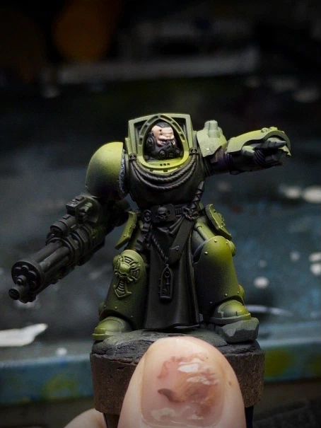 The little man has a little face, the blue of his eyes may or may not be launching an invasion of his cheekbones. Need to step up my squinting and go in for a second pass 😬